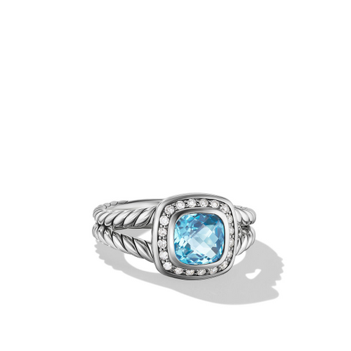 Petite Albion Blue Topaz Ring [2YURR0055]