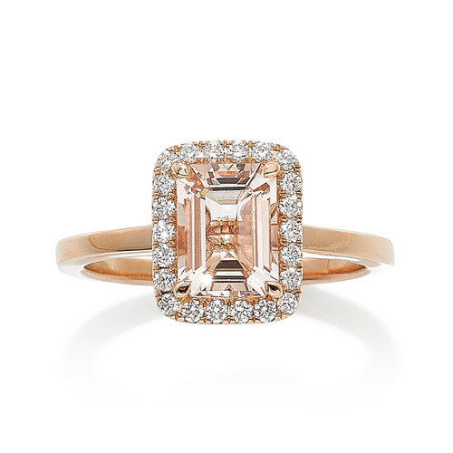 Morganite and Diamond Ring [JROTH0034]