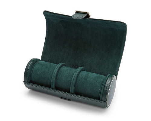 British Racing Green Triple Watch Roll [GGAOT0021]