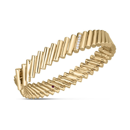Domino Chevron Diamond Bangle [1BNGL1117]