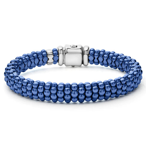 Blue Caviar Medium Ceramic Beaded Bracelet [JBOTH0330]
