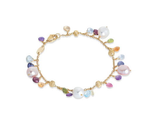 Paradise Mixed Gemstone and Pearl Bracelet [2BGEM1374]
