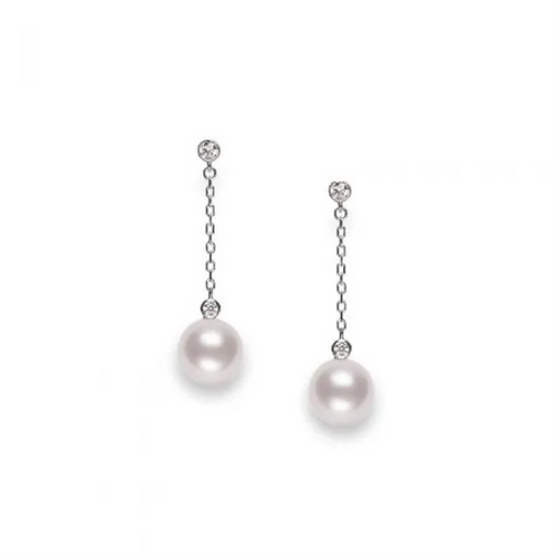 Pearl and Diamond Earrings [2ECPX1515]