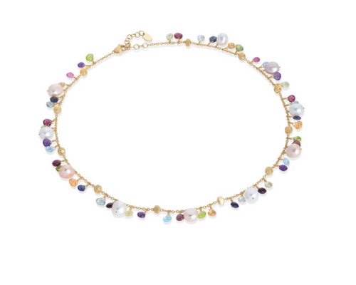 Paradise Mixed Gemstone and Pearl Necklace [2NGEM1404]