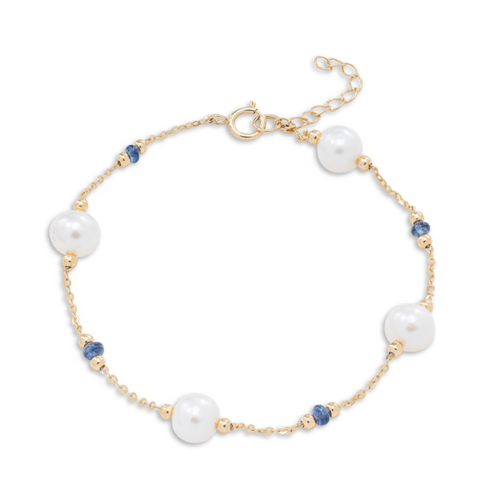 Pearl And Sapphire Bracelet [JBOTH0227]