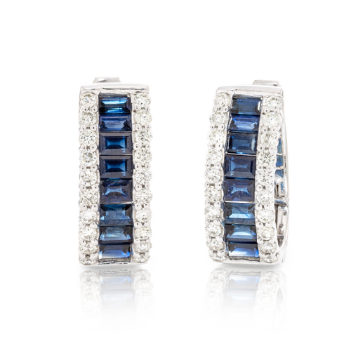 Sapphire and Diamond Earrings [JEOTH0232]