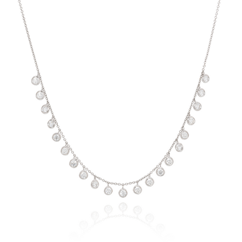 Diamond Station Necklace  [JNOTH0273]
