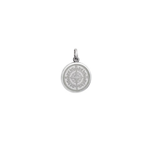 Small White Compass Rose Pendant [2YCHM1684]