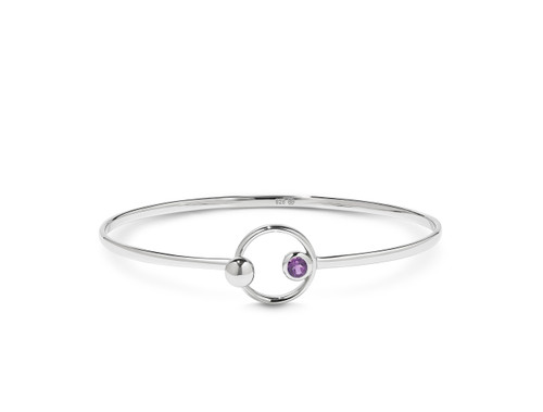 Amethyst Bangle Bracelet [2YSGB0280]
