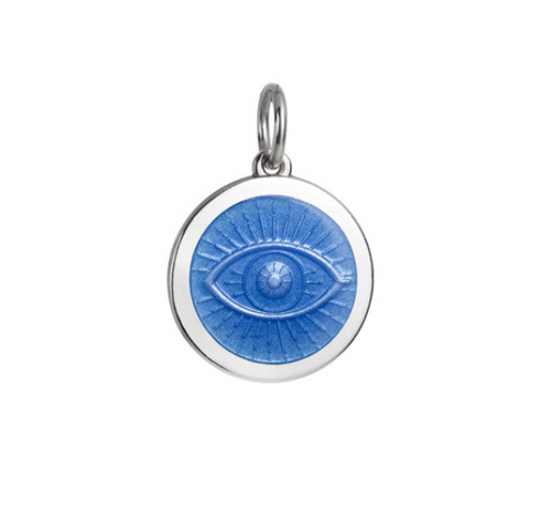 Small French Blue Evil Eye Pendant [2YCHM1892]