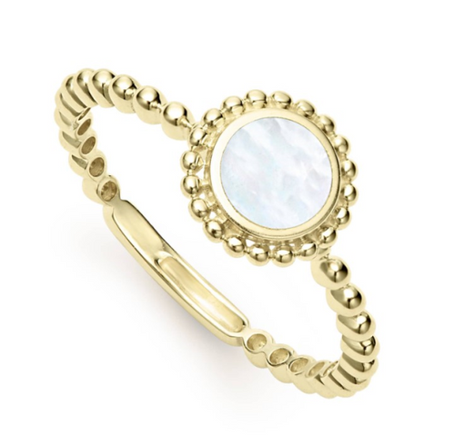 Covet Mother of Pearl Stacking Ring [JROTH0028]