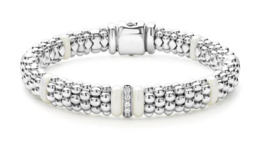 White Caviar Diamond Station Bracelet [JBOTH0431]