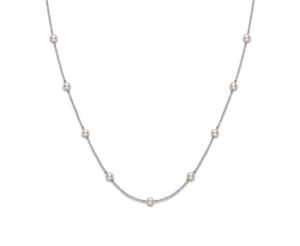 Akoya Pearl Station Necklace [JNOTH0227]