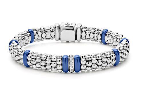 Blue Caviar Single Station Diamond Caviar Bracelet [2YSDB0366]