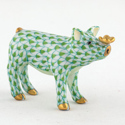 Keylime Pig with Butterfly  [GGFIG0066]