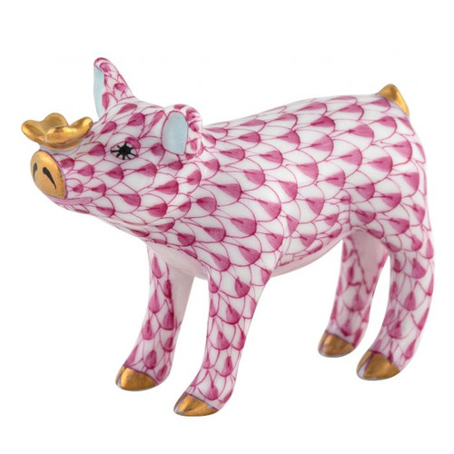 Raspberry Pig with Butterfly [GGFIG0067]
