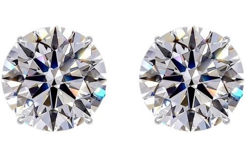 Solitaire Diamond Earrings, 6.02 [1ESTX4365]