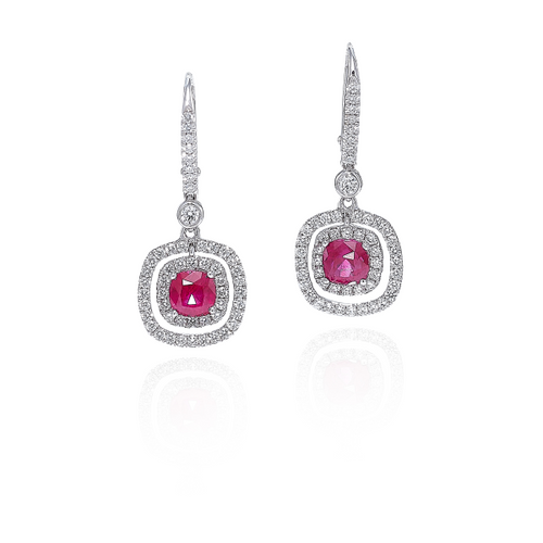 Ruby And Diamond Earrings [JEOTH0515]