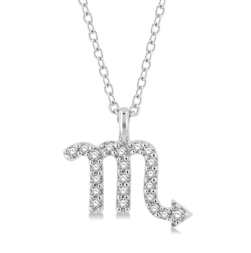 Scorpio Zodiac Diamond Pendant
 [JNPEN0332]