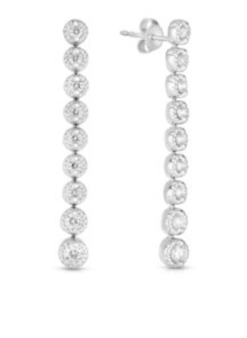 Cento Florentine Diamond Drop Earrings  [1EADX4751]