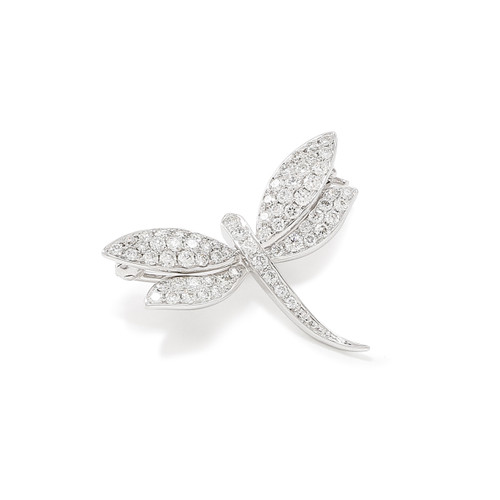 Diamond Dragonfly Brooch [JAPNB0027]