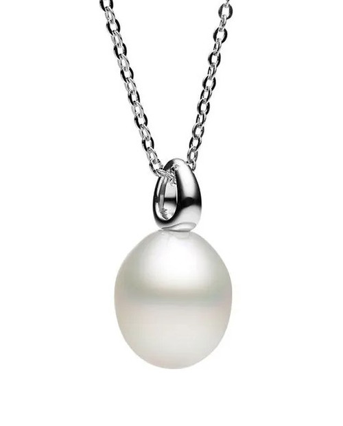 Classic Bianca Pendant with South Sea Oval Pearl [JNPEN0494]