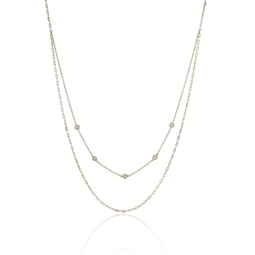 Diamond Station Necklace [JNOTH0520]