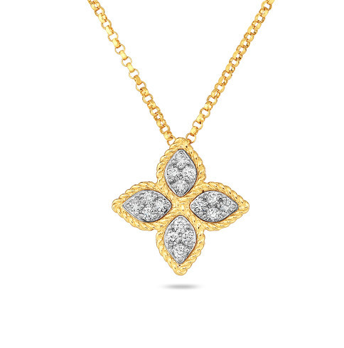 Princess Flower Diamond Pendant [1DFAD3729]