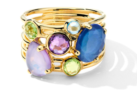 Rock Candy Mixed Gemstone Cluster Ring [JROTH0712]