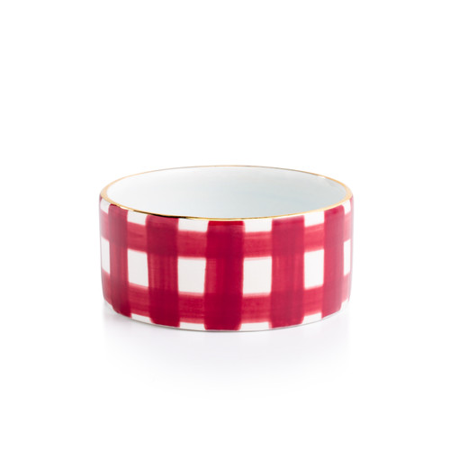 Gingham Salt Cellar in Rose [GGBWL0011]