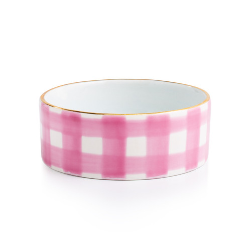 Gingham Salt Cellar in Pinkie Swear [GGBWL0024]