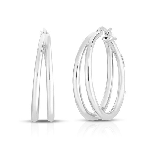 Designer Gold Double Hoop Earrings [JEHOP0308]