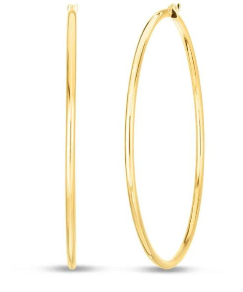 Designer Gold Hoop Earrings [JEHOP0362]