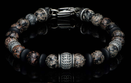 Newport Red Obsidian Beaded Bracelet [JBOTH0780]