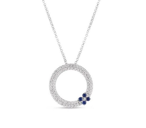Love in Verona Diamond and Sapphire Pendant [JNPEN0702]