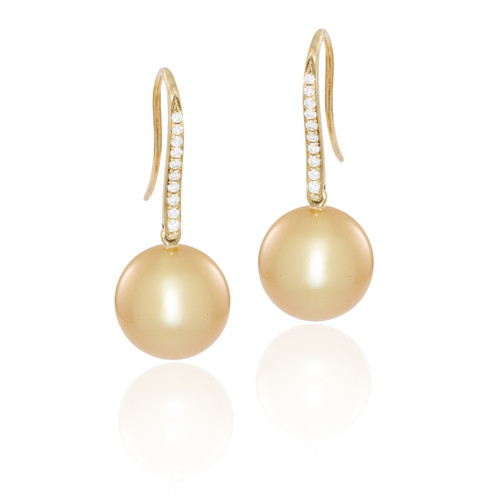 South Sea Pearl Drop Earrings [2CPSE0498]