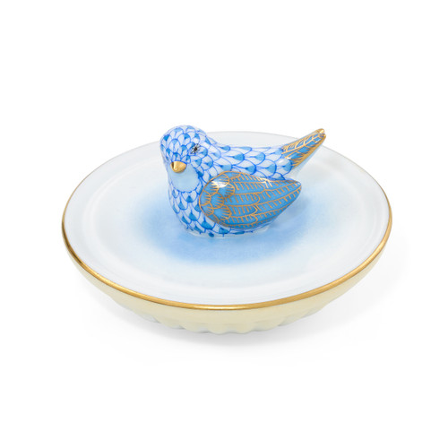 Bird in Birdbath Blue [GGFIG0129]