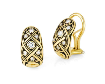 Vine Diamond Earrings [JEOTH0297]