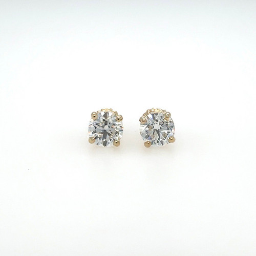Solitaire Diamond Earrings, 2.00 GIA [JESSD0339]