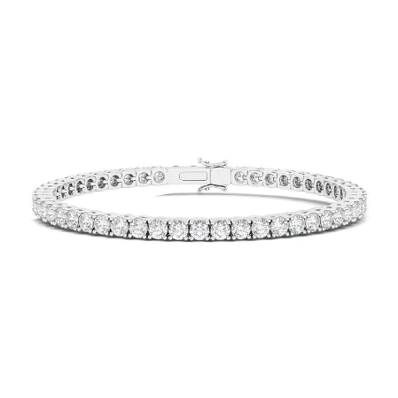 Four Prong Diamond Line Bracelet, 7.60 [JBLIN0102]