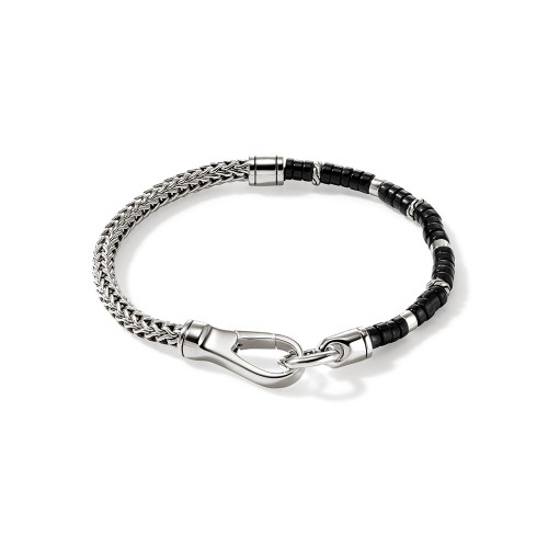 Heishi Black Onyx Chain Bracelet [JBOTH1021]