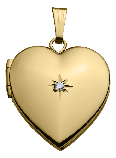 Heart Diamond Locket Charm [JCHRM0286]