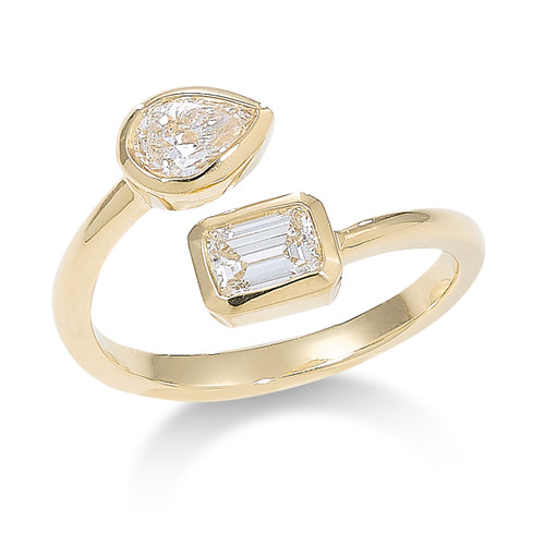 Diamond Bypass Ring [JEOTH0965]
