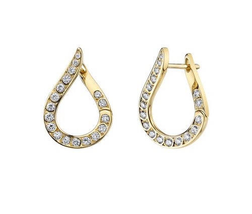 Scallop Artisan Drop Earrings [JEOTH0259]