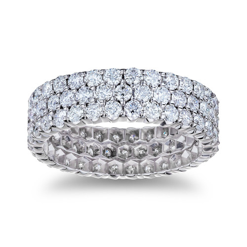 Three Row Diamond Eternity Band [1WETR0483]