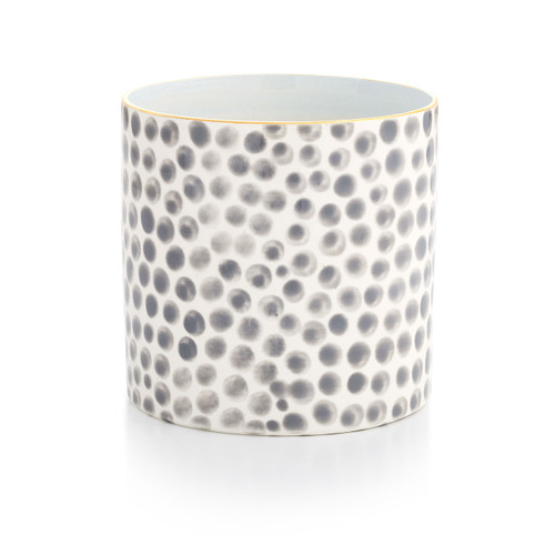 Dot Peony Vase in Charcoal [GGVAS0092]