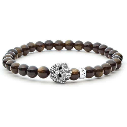 Anthem Golden Obsidian Skull Bracelet [JBOTH1166]
