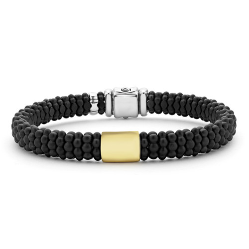 Black Caviar Matte Gold and Black Ceramic Bracelet [JBOTH1165]