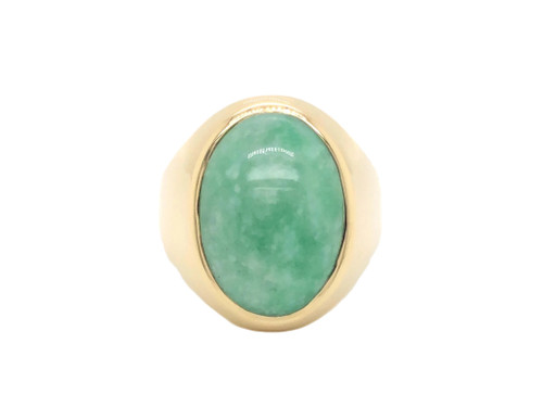 Estate Men's Jade Signet Ring [JROTH0451]