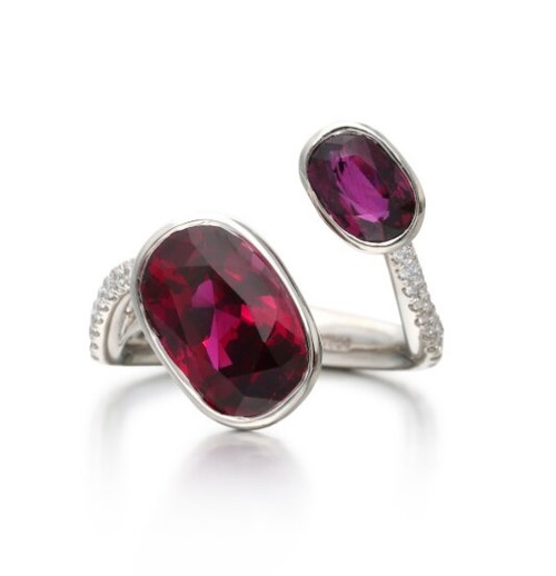 Ruby Bypass Ring [JROTH0786]